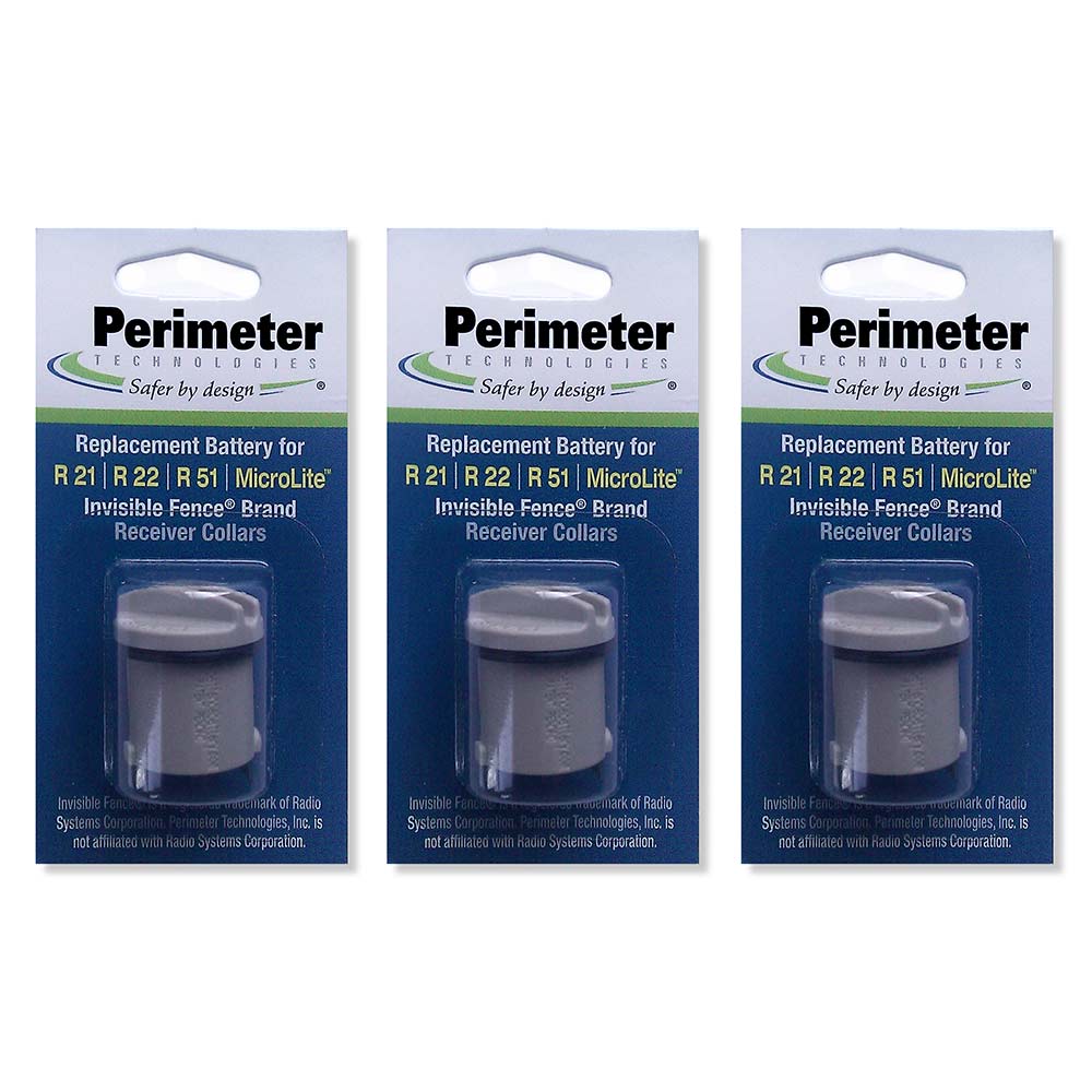 Invisible Fence Compatible R21 and R51 Dog Collar Battery Year Supply