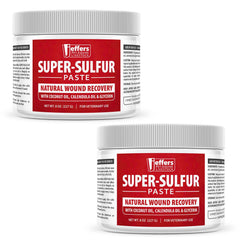 Jeffers Super Sulfur Healing Paste, Bentonite Clay & Coconut Oil , 8 oz, 2pk
