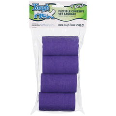 4-Pack Tough Flex Bandages, Purple