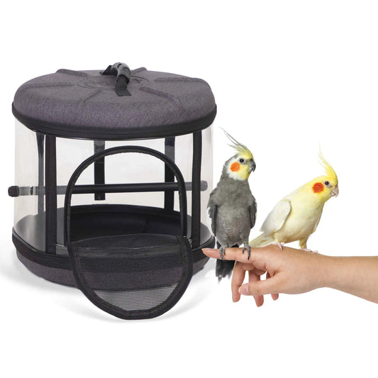 K&H Pet Products Mod Bird Carrier Travel Cage Gray 17″ x 17″ x 15.5″ – KH100550183