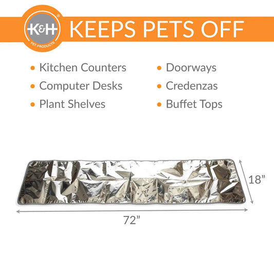K&H Pet Products Pet Deterrent Mat Silver 72″ x 18″ x 0.1″ – KH100550267