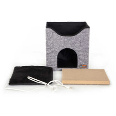K&H Pet Products Thermo-Kitty Playhouse Gray 14″ x 12″ x 15″ – KH3813