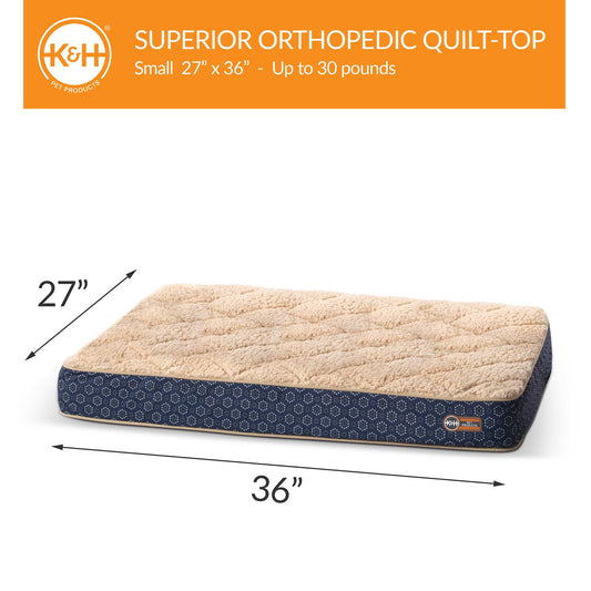 Quilt-Top Superior Orthopedic Pet Bed
