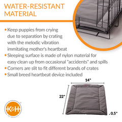 Mother’s Heartbeat Puppy Crate Pad Water-Resistant