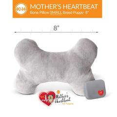 Mother's Heartbeat Plush Dog Bone Pillow