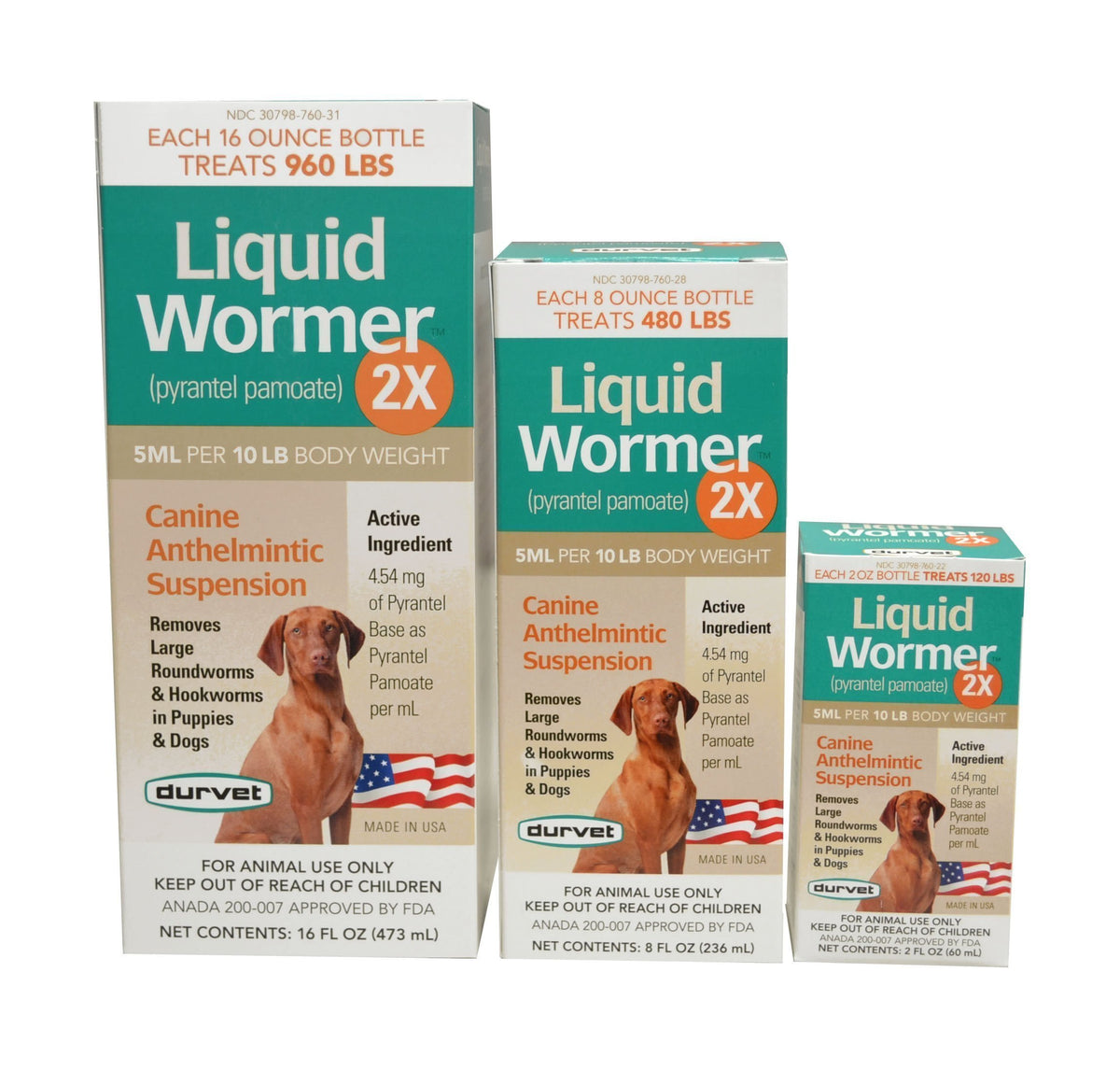 Liquid Dog Wormer Double Strength, 8 oz