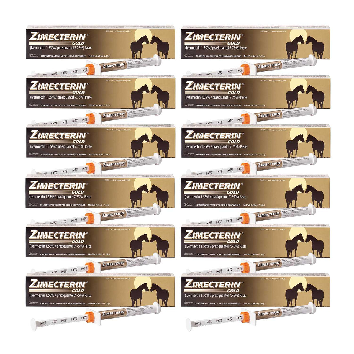 Zimecterin GOLD 7.35gm tube  12-Pack