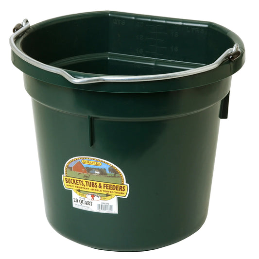 20 quart Flatback Bucket Color: Green