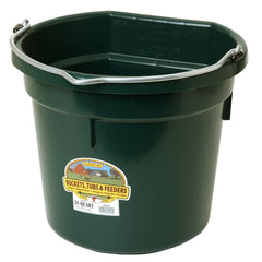 20 quart Flatback Bucket Color: Green