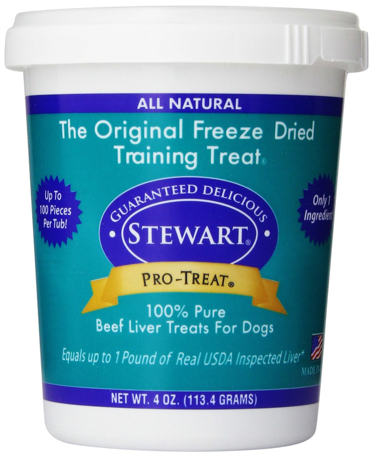 Miracle Corp Stewart Pro-Treat Freeze Dried Beef Liver 4 oz. – MC400606
