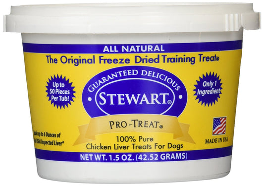 Miracle Corp Stewart Pro-Treat Freeze Dried Chicken Liver 1.5 oz. – MC401702