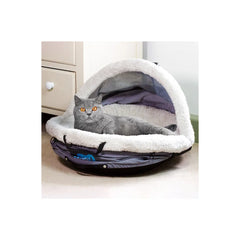 Bear Bear Pet Nest and Go Pet Bed and Carrier Gray 24″ x 23″ x 16″ – NEST-GO