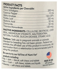 Nutri-Vet Nasty Habit Liver Chewables, 60 count