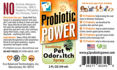 P2 Probiotic Power Pet Odor & Itch Spray – Dog, Cat, Puppy, Kitten Grooming Spray, Deodorizer, Litter Box Freshener, Hot Spot Spray, Coat, Bedding, Kennel, Carrier, Travel – 2 oz