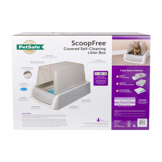 PetSafe ScoopFree Ultra Second Generation Self-Cleaning Cat Litter Box Gray 27.6″ x 19.1″ x 16″ – PAL00-16806