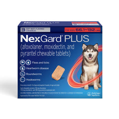 Rx Nexgard Plus، 66-132 رطلاً، عبوة من 3 قطع