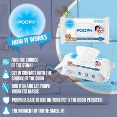 Pooph  Pet Wipes Pack 50ct
