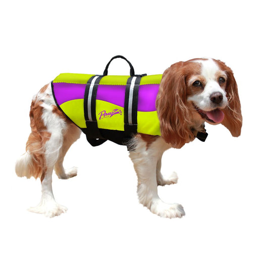 Pawz Pet Products Neoprene Dog Life Jacket Small Yellow / Purple – PP-ZN1300