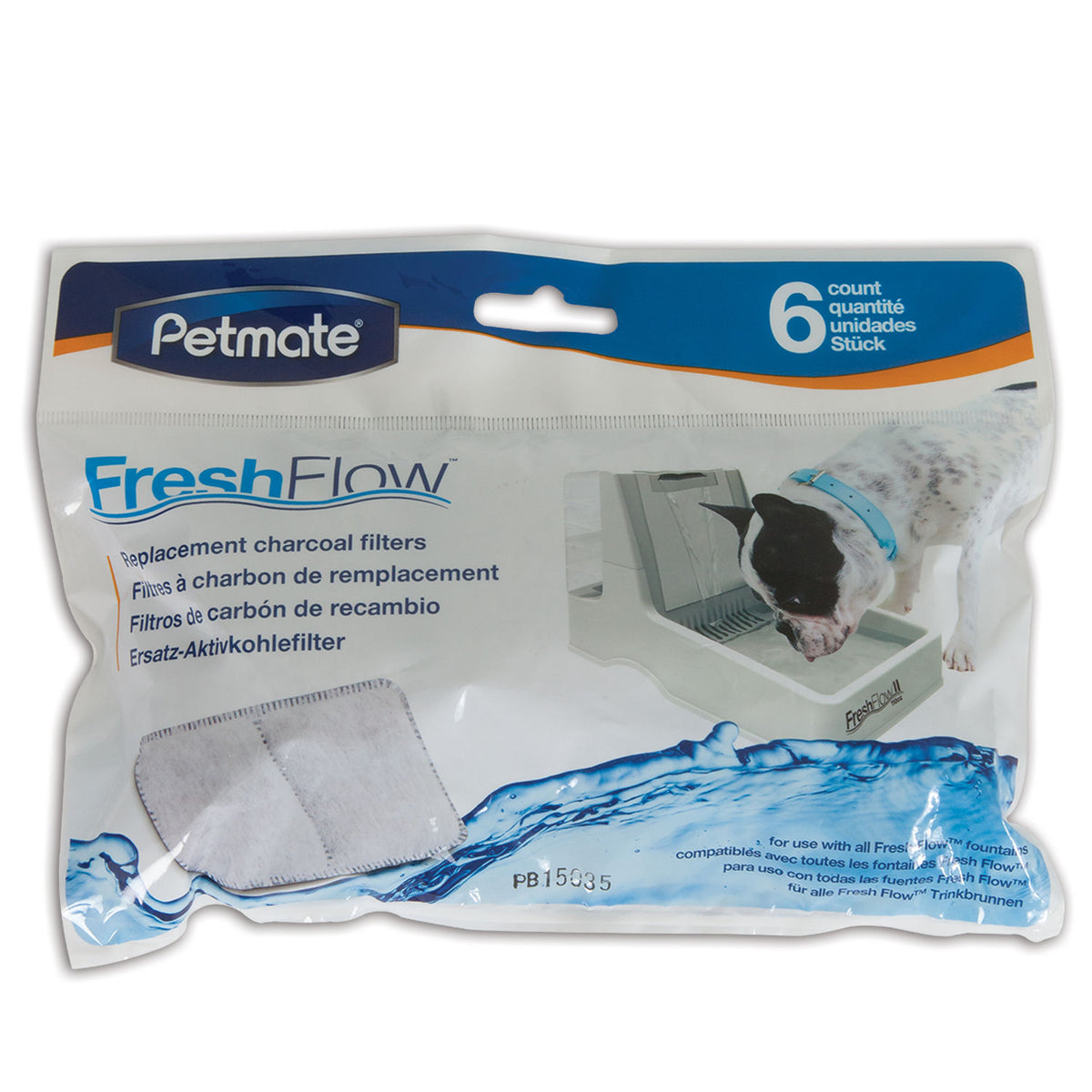 Petmate Fresh Flow Replacement Filter 6 count 8.25″ x 0.62″ x 6.12″ – PTM24898
