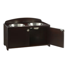 Elegant Wooden Pet Feeder