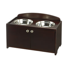 Elegant Wooden Pet Feeder