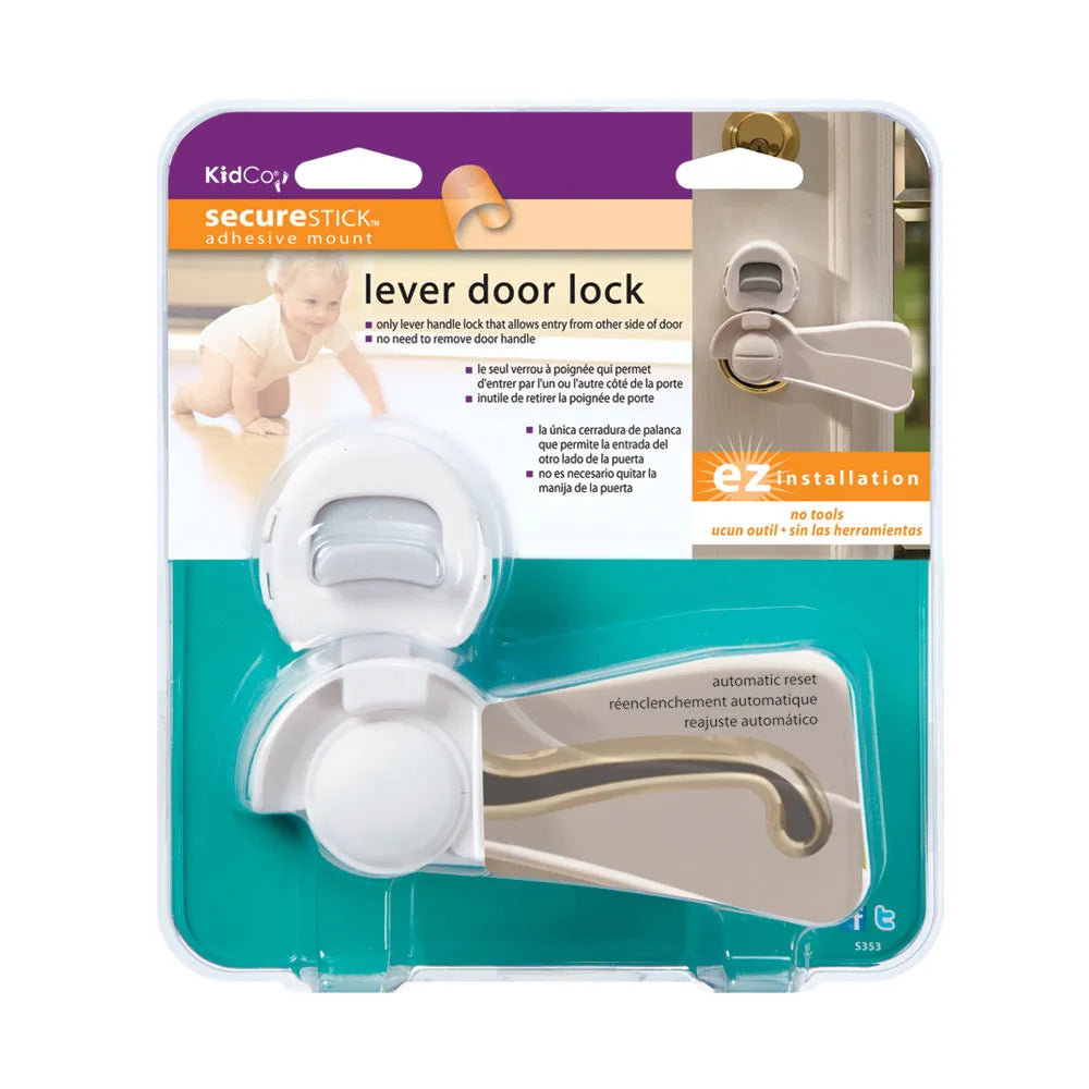 Kidco Door Lever Lock Clear – S358