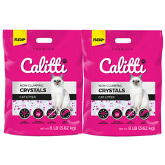 Calitti Crystals Cat Litter 8lb, 2-pack