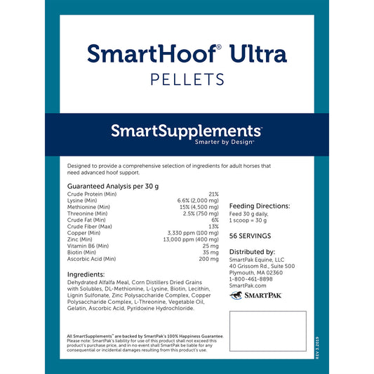 SmartEquine SmartHoof Ultra Pellets  3.8 lb bucket