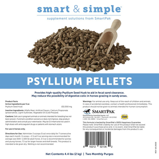 SmartEquine Smart & Simple Psyllium Pellets, 4.4lbs
