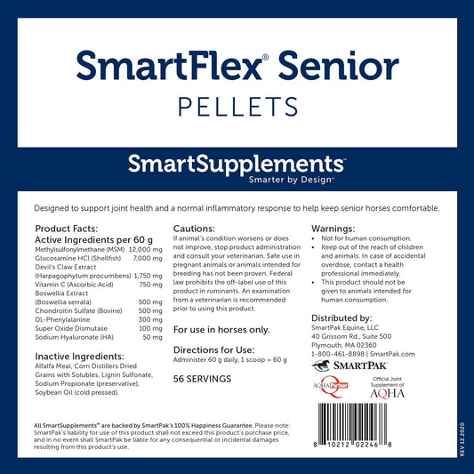SmartEquine SmartFlex Senior Herb-Free Pellets