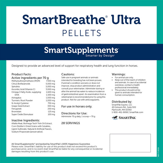 SmartEquine SmartBreathe Ultra Pellets, 4lb Bag