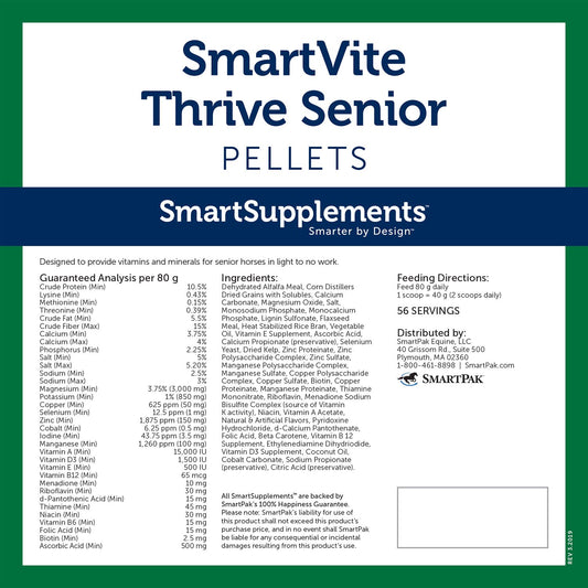 SmartEquine SmartVite Thrive Senior Pellets