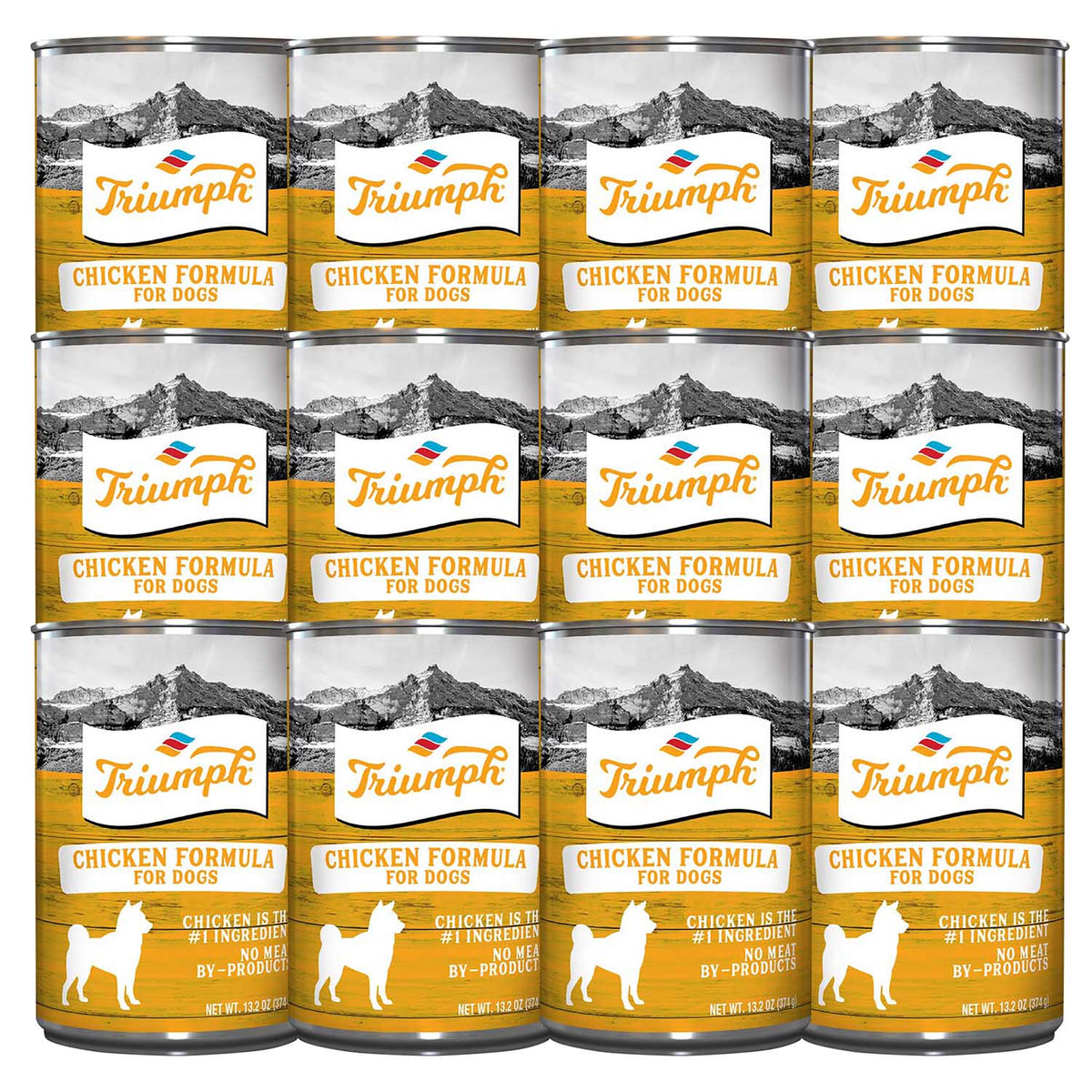Triumph Dog Food, Chicken Formula, 13.2 oz 12PK