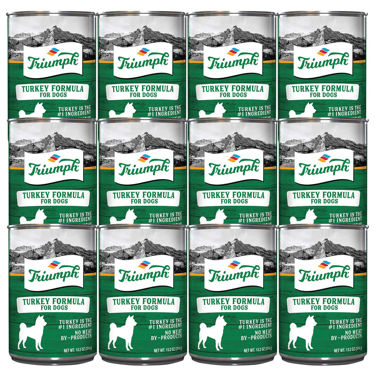 Triumph Dog Food, Turkey Formula, 13.2 oz, 12PK