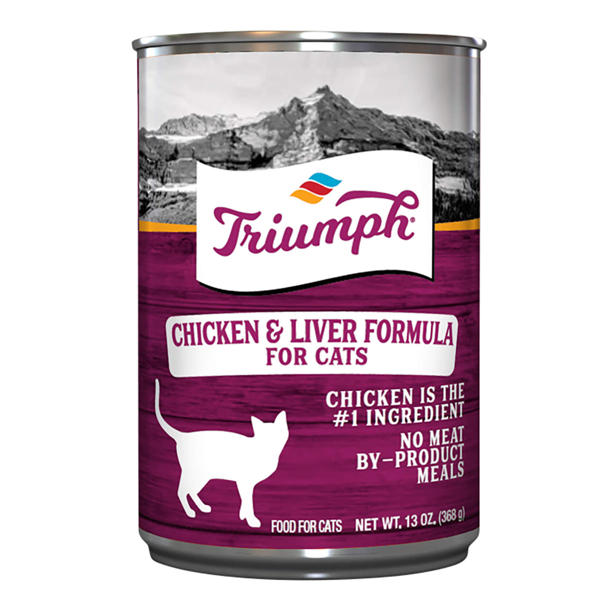 SINGLE Triumph Cat Food, Chicken & LIver Formula, 13 oz