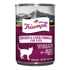 SINGLE Triumph Cat Food, Chicken & LIver Formula, 13 oz