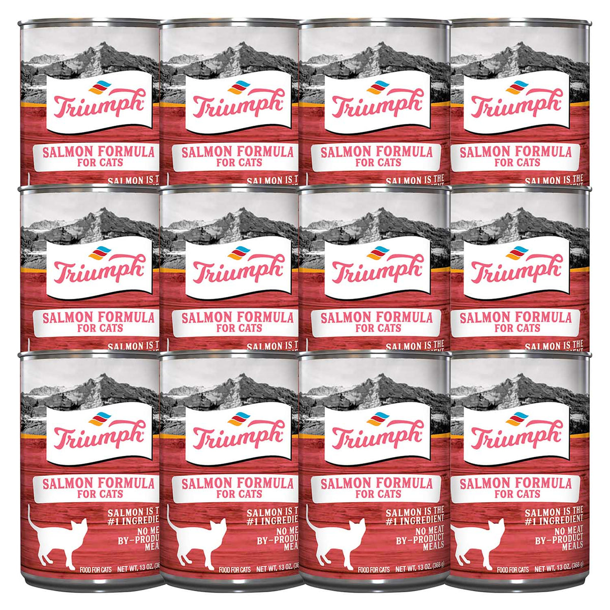 Triumph Cat Food, Salmon Formula, 13 oz, 12PK
