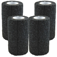 4" Vetrap Color: Black  4 count