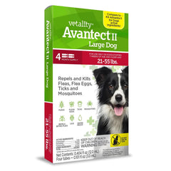 Avantect II Flea and Tick Topical for Dogs, 4-pack Size: Dog 21-55 lb