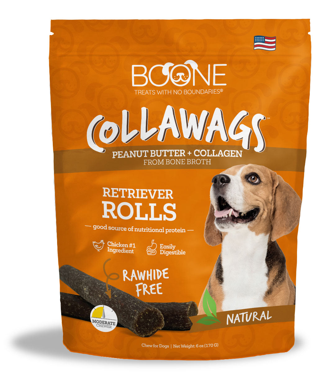 Collawags Retriever Rolls, Peanut Butter Flavor