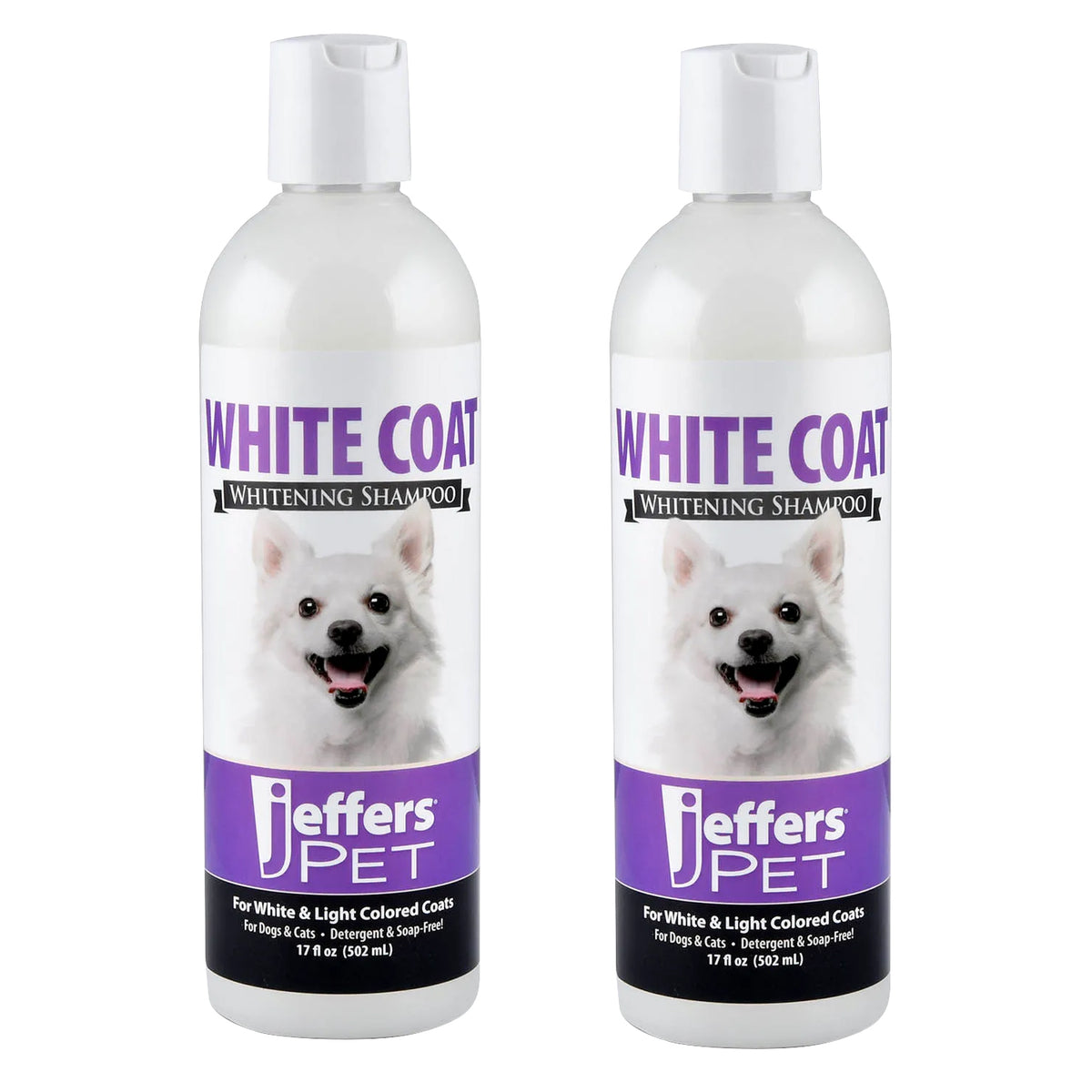 Jeffers White Coat Shampoo 17oz, 2pk