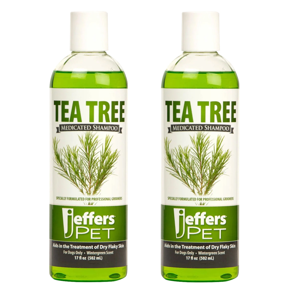 Jeffers Tea Tree Medicated Shampoo 17oz, 2pk