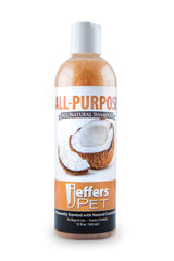 Jeffers Pet All Purpose Coconut Oil Conditioning Dog & Cat Shampoo, 17 oz – Deodorizing Grooming Wash, Coconut Based Soap Free Formula, Aloe Vera & Vitamin E, Concentrated pH Balanced Coat Cleanser