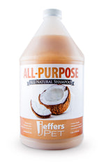 Jeffers Pet All Purpose Coconut Oil Conditioning Dog & Cat Shampoo, 128 oz – Deodorizing Grooming Wash, Coconut Based Soap Free Formula, Aloe Vera & Vitamin E, Concentrated pH Balanced Coat Cleanser