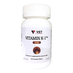 Vitamin K1 Chewable Tablets, 25mg, 50ct