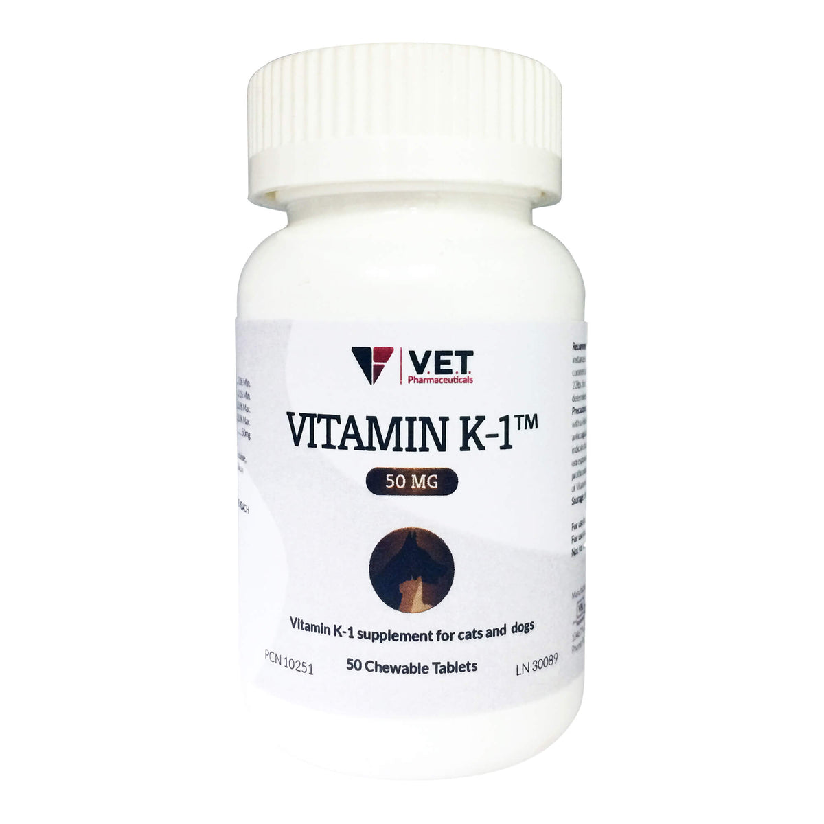 Vitamin K1 Chewable Tablets, 50mg, 50ct