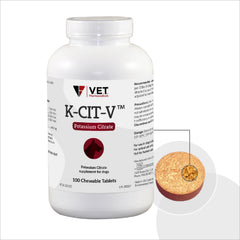K-CIT-V Potassium Citrate plus Cranberry Chewable Tablets, 640mg, 100ct