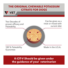 K-CIT-V Potassium Citrate plus Cranberry Chewable Tablets, 640mg, 100ct