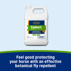 Farnam Equisect Water-based Botanical Fly Repellent with Herbal Scent for Horses, Dogs and Cats 128 ounces