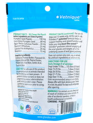 Glandex Soft Chews for Dogs, Peanut Butter, 30 ct